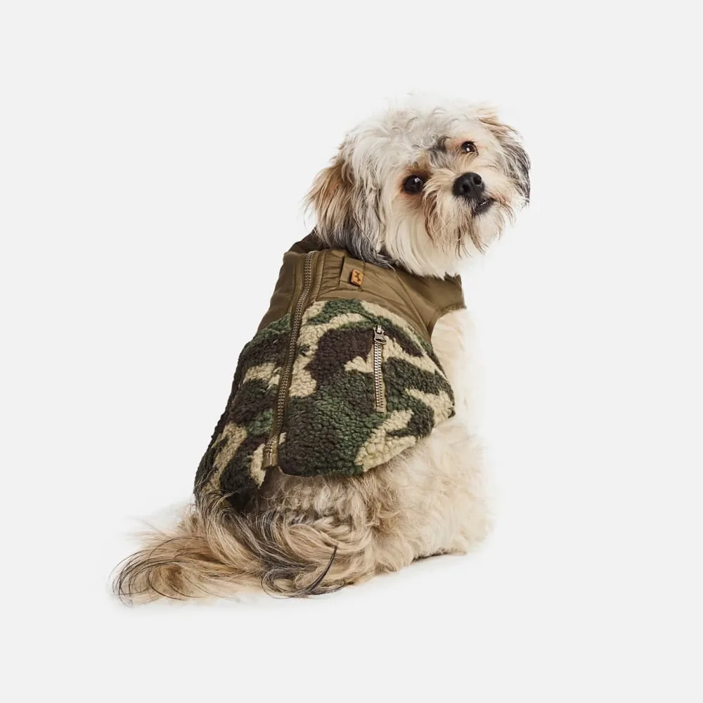 Sherpa Dog Vest—Olive - Image 2