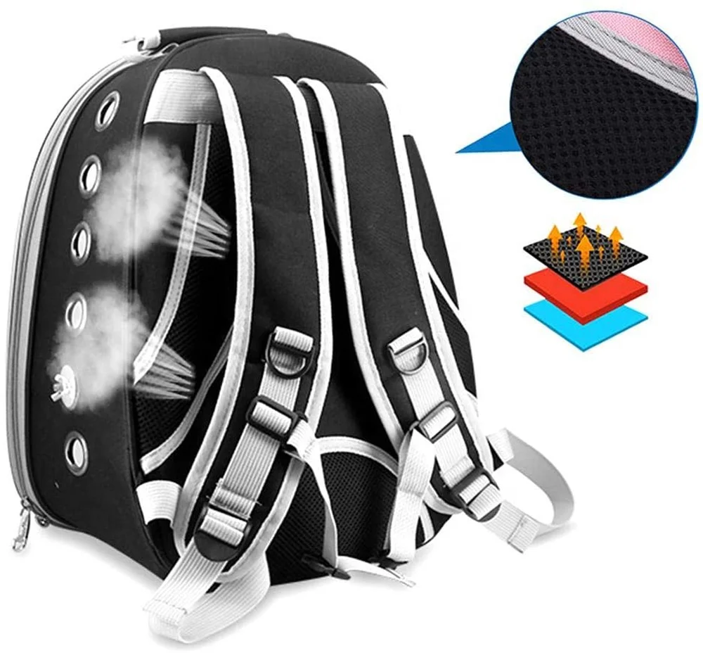 Backpack Bubble Bird Travel Carrier Backpack Bird Carrier with Perch Parrot Travel Lightweight Bird Cage Backpack - Image 4