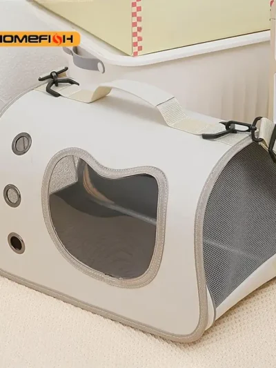 Portable Pet Carrier Bag for Small Dogs Cats Outdoor Foldable Cat Bag Breathable Cat Shoulder Bag Kitten Carrying Bag